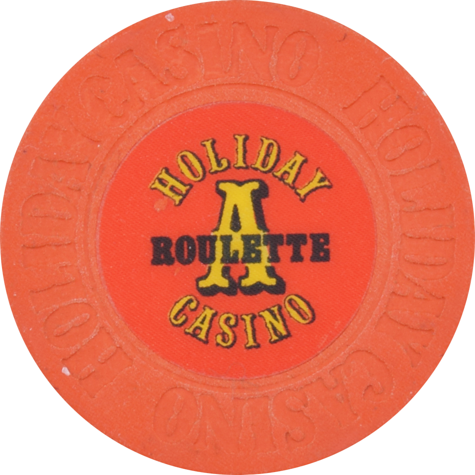 Holiday Casino Las Vegas Nevada Orange Roulette Chip 1990