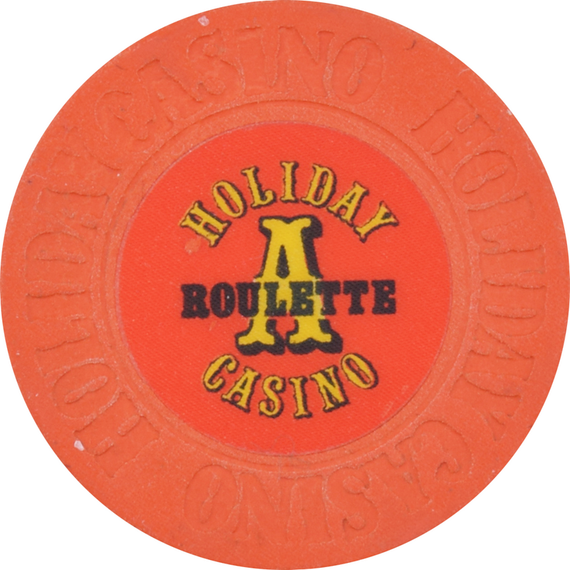 Holiday Casino Las Vegas Nevada Orange Roulette Chip 1990