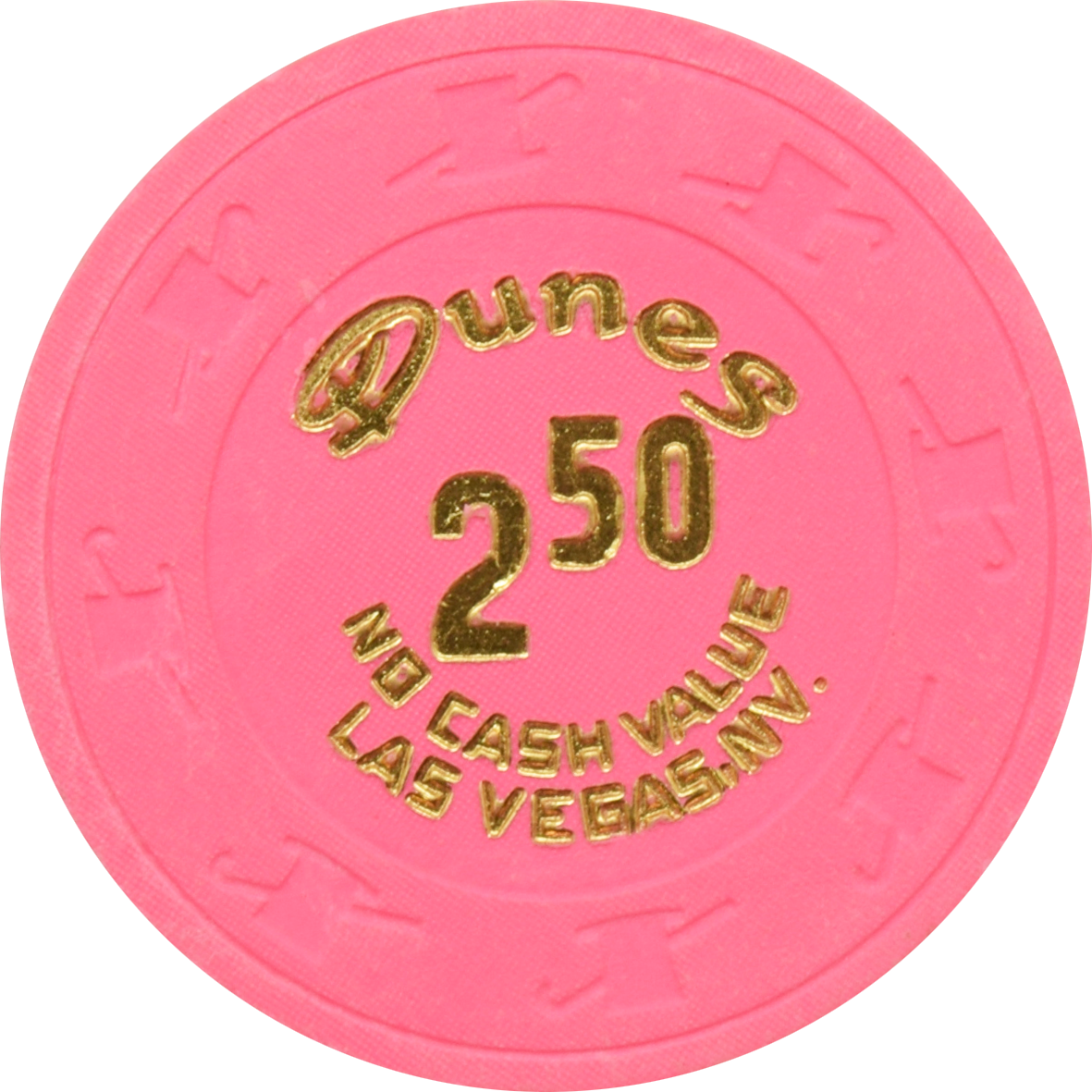 Dunes Casino Las Vegas Nevada $2.50 NCV Chip 1980s