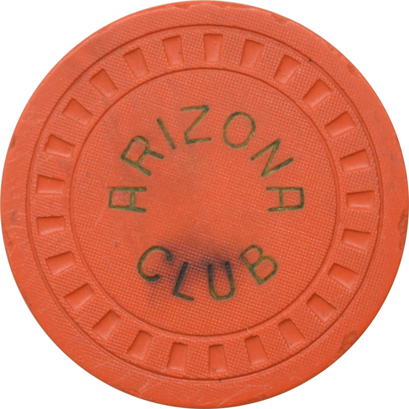 Arizona Club Illegal Casino Chip Phoenix Arizona Orange Chip