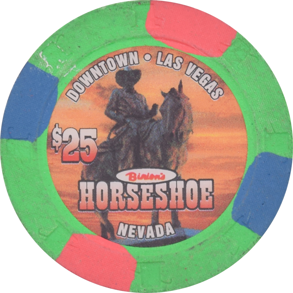 Horseshoe Club (Binion's) Casino Las Vegas Nevada $25 Chip 2004