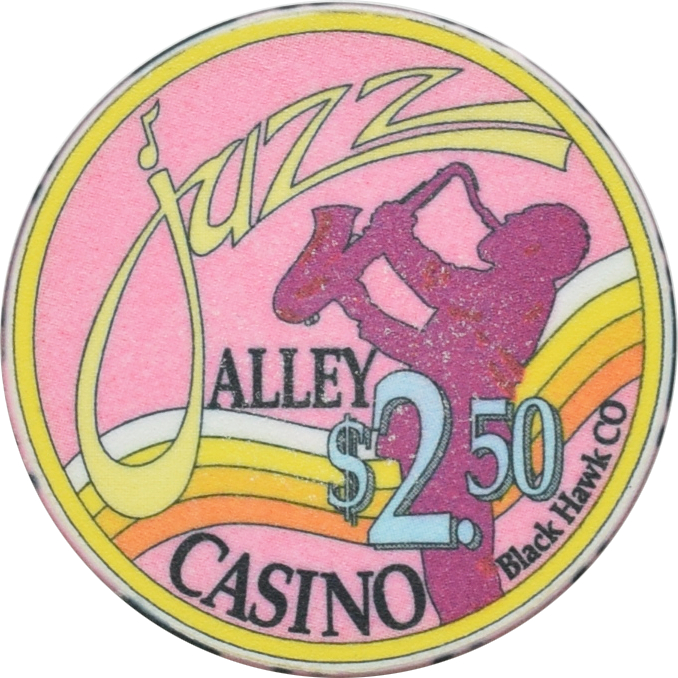 Jazz Alley Casino Black Hawk Colorado $2.50 Chip