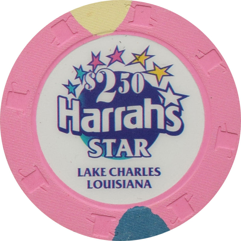 Harrah's Star Casino Lake Charles Louisiana $2.50 Chip