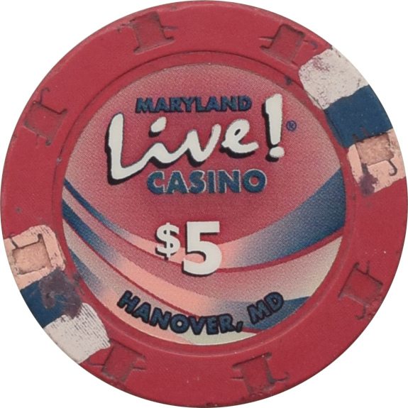 Live! Casino & Hotel Hanover Maryland $5 Chip 2013