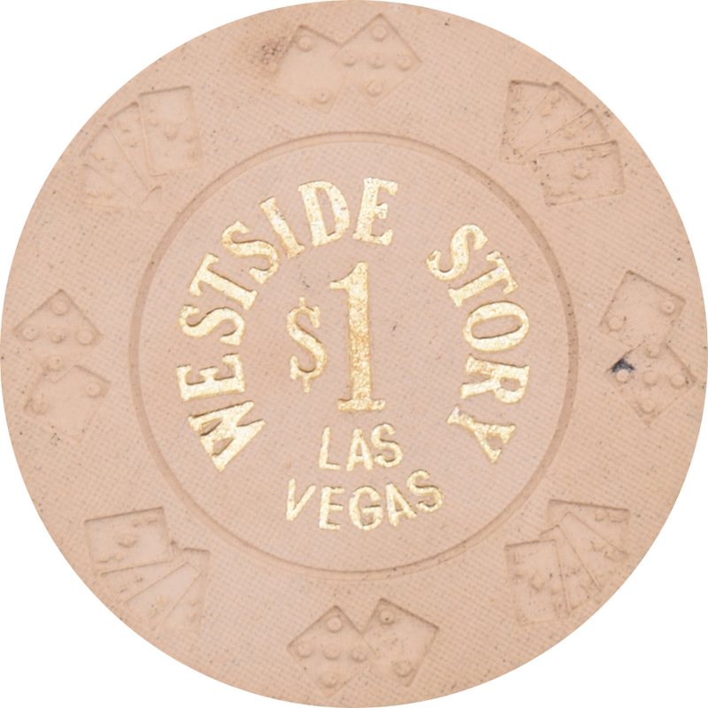 Westside Story Casino Las Vegas Nevada $1 Chip 1980