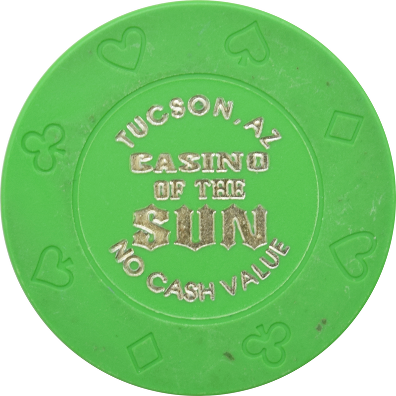 Casino of the Sun (Sol Casinos) Resort Tucson Arizona Green NCV Chip