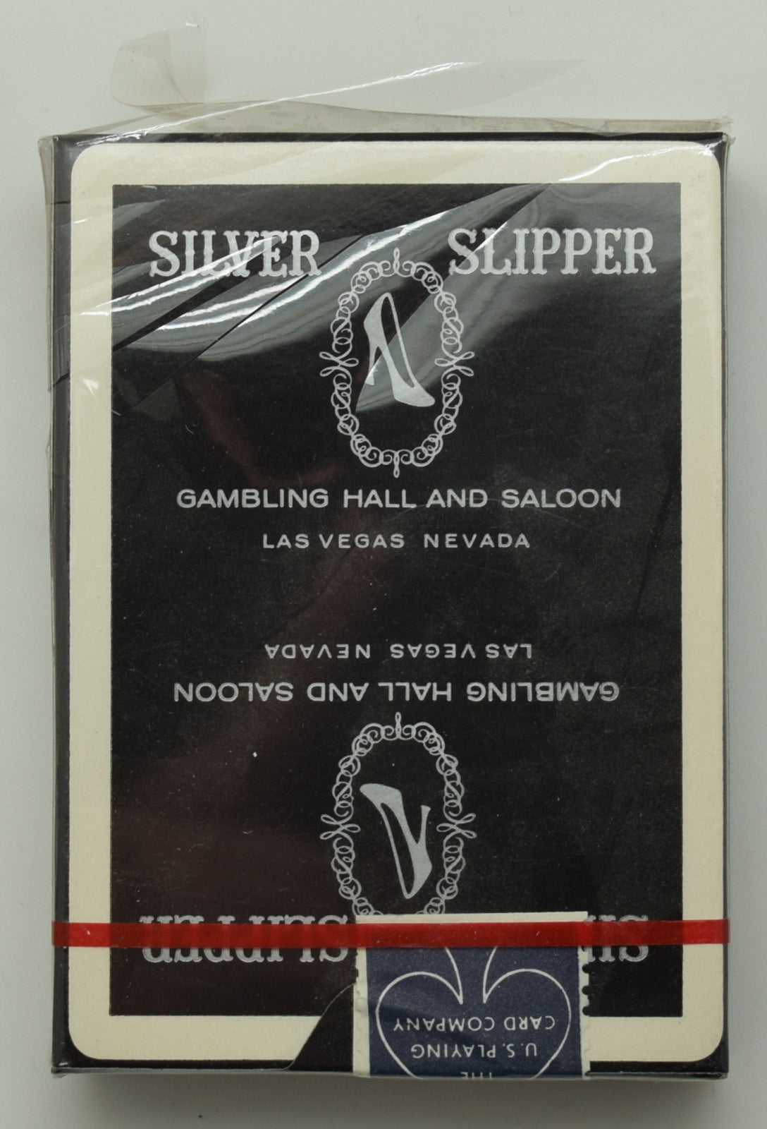 Silver Slipper Casino Las Vegas Sealed Black Playing Card Deck