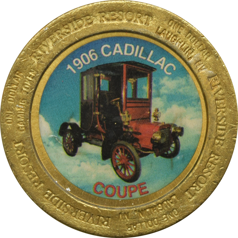 Riverside Hotel / Casino Reno Nevada $1 1906 Cadillac Coupe Token 1996