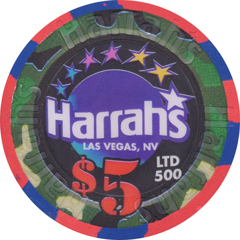 Harrah's Casino Las Vegas Nevada $5 Memorial Day 2002 - Medals Chip 2002