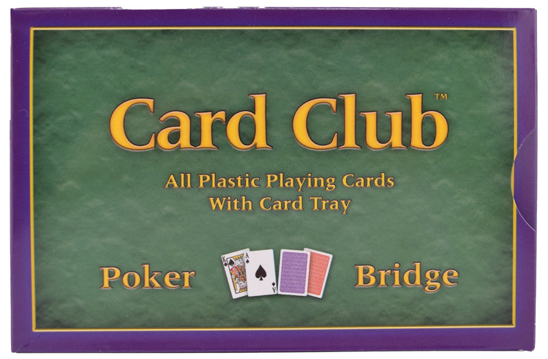 Card Club 100% Plastic 2-deck Set-Up