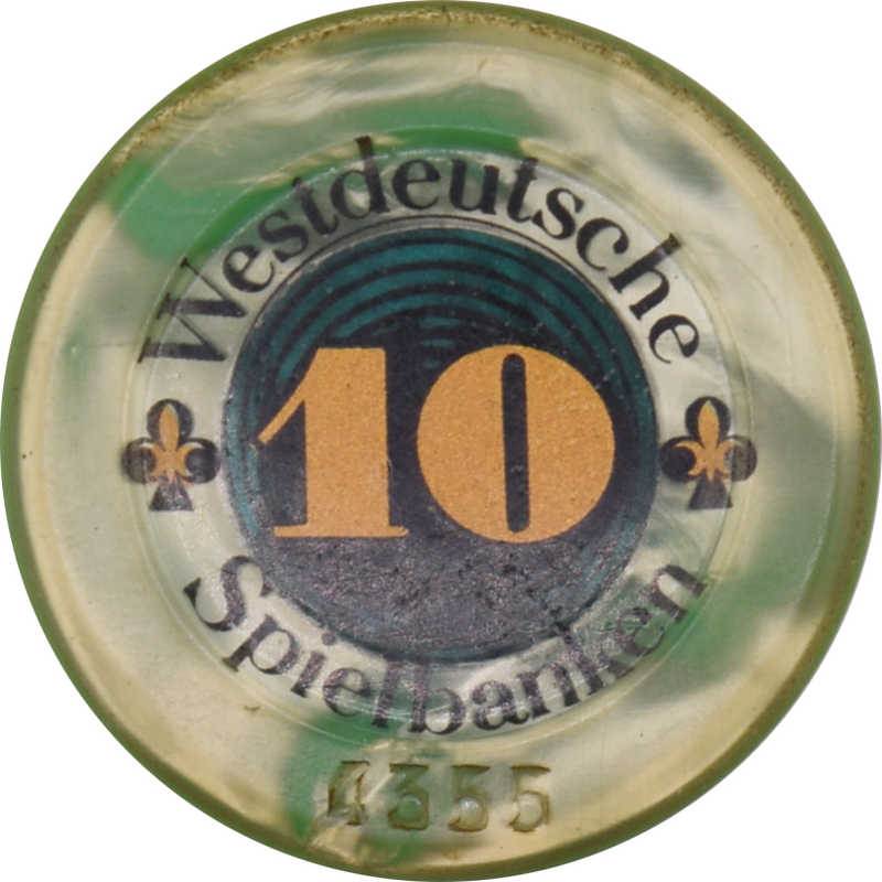 Spielbank Wiesbaden Casino Wiesbaden Germany 10 DEM 34mm Jeton