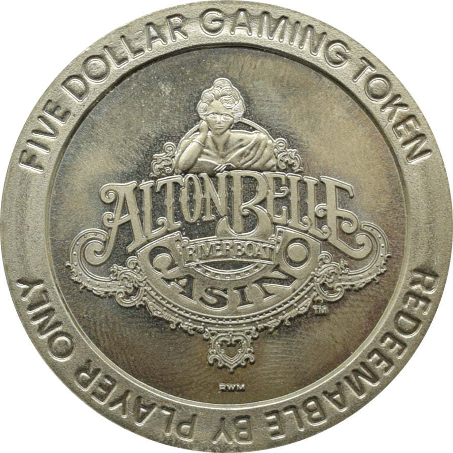 Alton Belle Casino Council Alton Illinois $5 Token