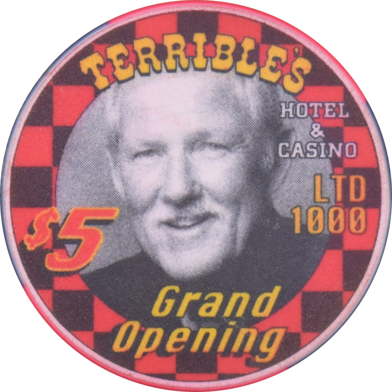 Terrible's Hotel Casino Las Vegas Nevada $5 Jerry Herbst Grand Opening Chip 2000