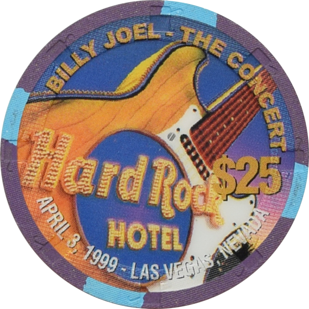 Hard Rock Casino Las Vegas Nevada $25 Billy Joel Chip 1999