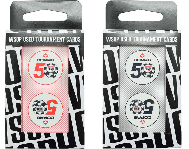 Copag WSOP 50th Anniversary Authentic Used Deck Plastic Playing Cards Bridge Size