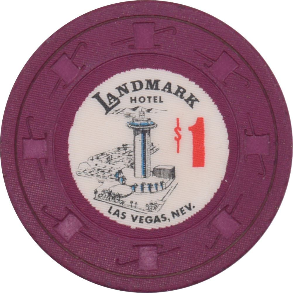 Landmark Casino Las Vegas Nevada $1 Chip 1967