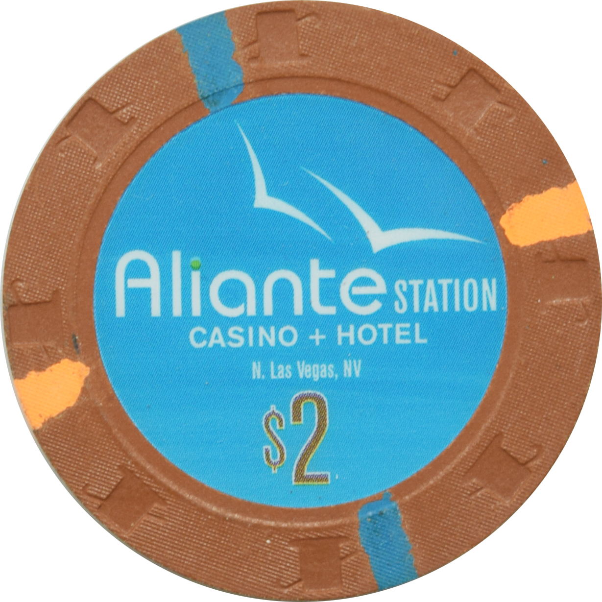 Aliante Station Casino N. Las Vegas Nevada $2 Chip 2008