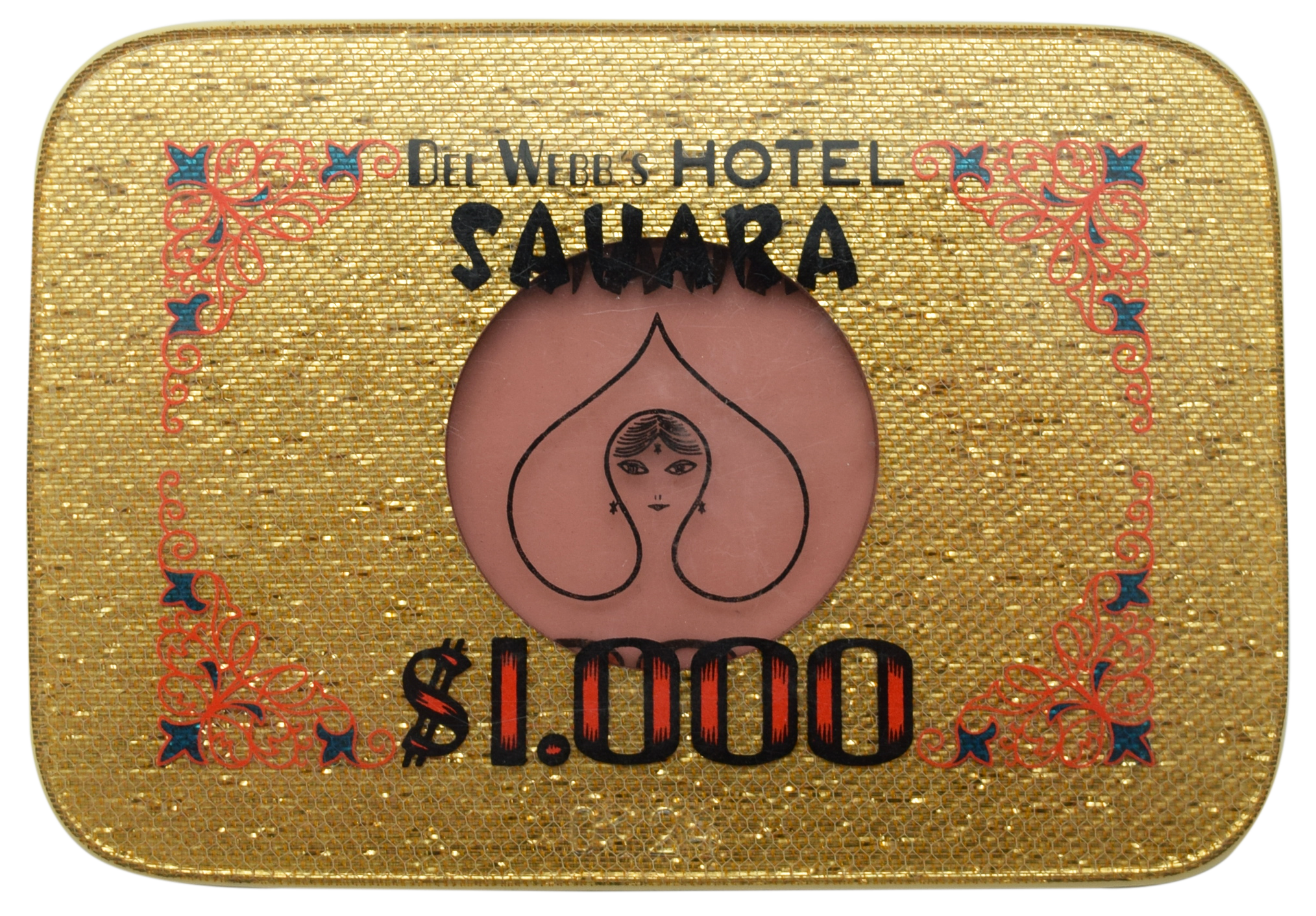 Del Webb's Sahara Casino Las Vegas Nevada $1000 Plaque