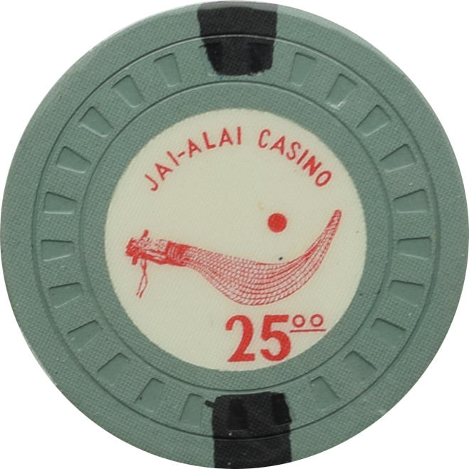 Jai-Alai Casino Havana Cuba $25 Green Chip