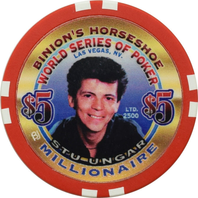 Binion's Horseshoe Club Casino Las Vegas Nevada $5 Stu Ungar Chip 2002