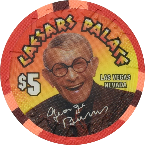 Caesars Palace Casino Las Vegas Nevada $5 George Burns Chip 1995