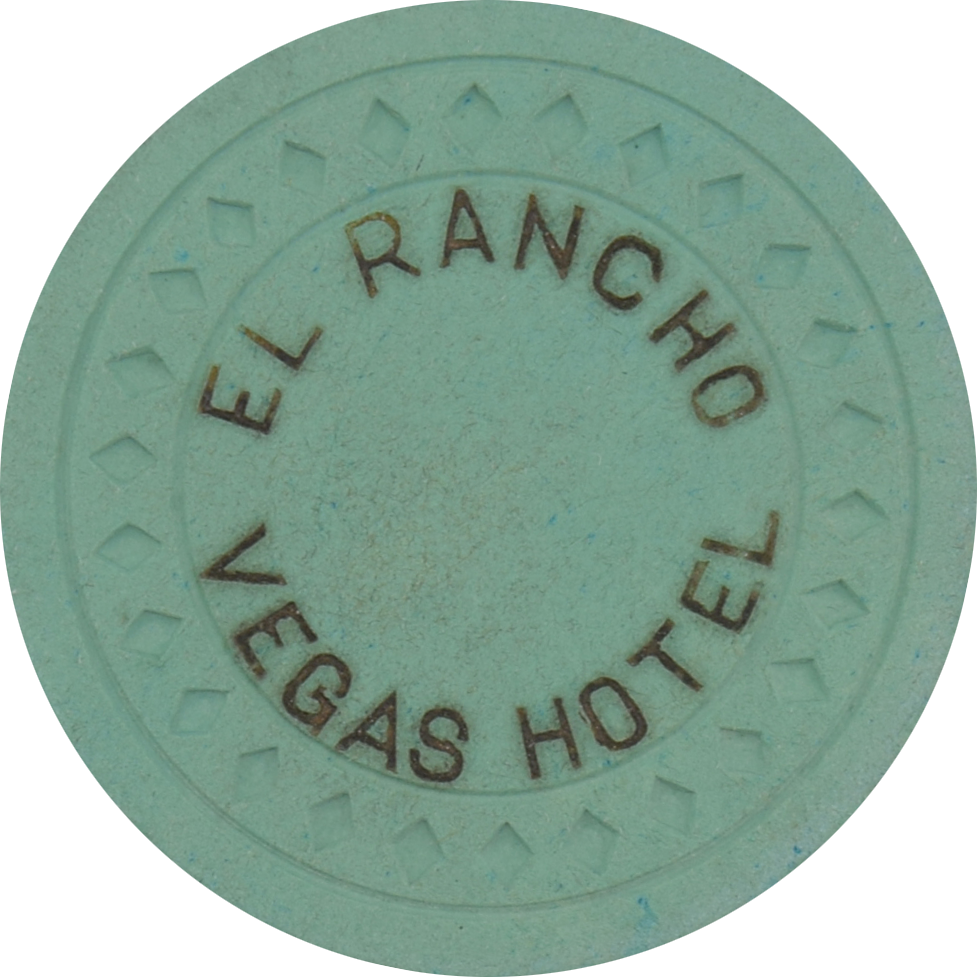 El Rancho Hotel Vegas Casino Las Vegas Nevada $25 Chip 1941