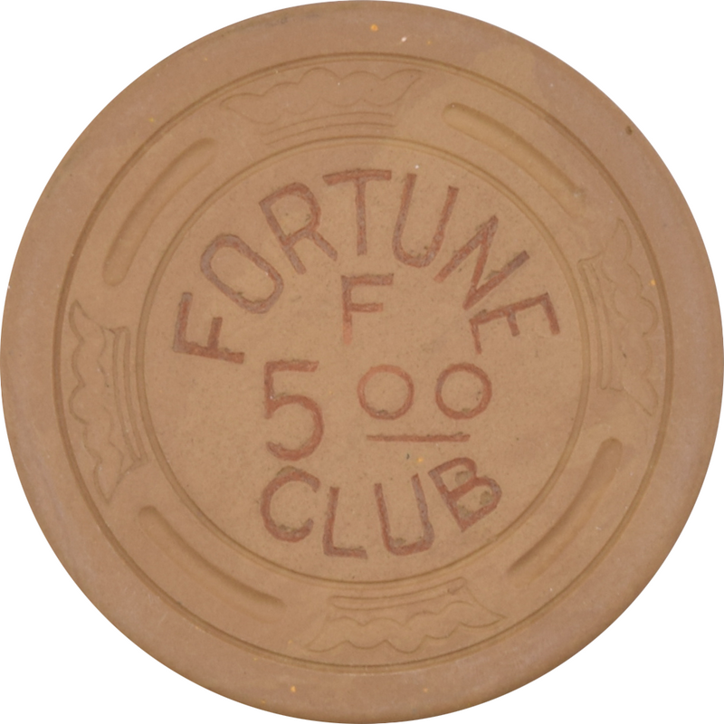 Fortune Club Casino Gardena California $5 Chip