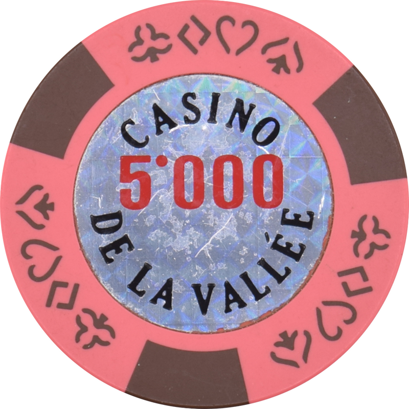 Casino de La Vallee Saint- Vincent Italy ₤5000 Red Denom Chip