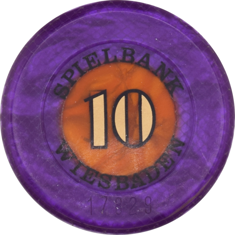 Spielbank Wiesbaden Casino Wiesbaden Germany 10 DEM 36mm Jeton 1991-2001