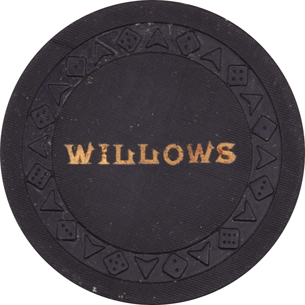 Willows Casino Reno Nevada $25 Chip 1953