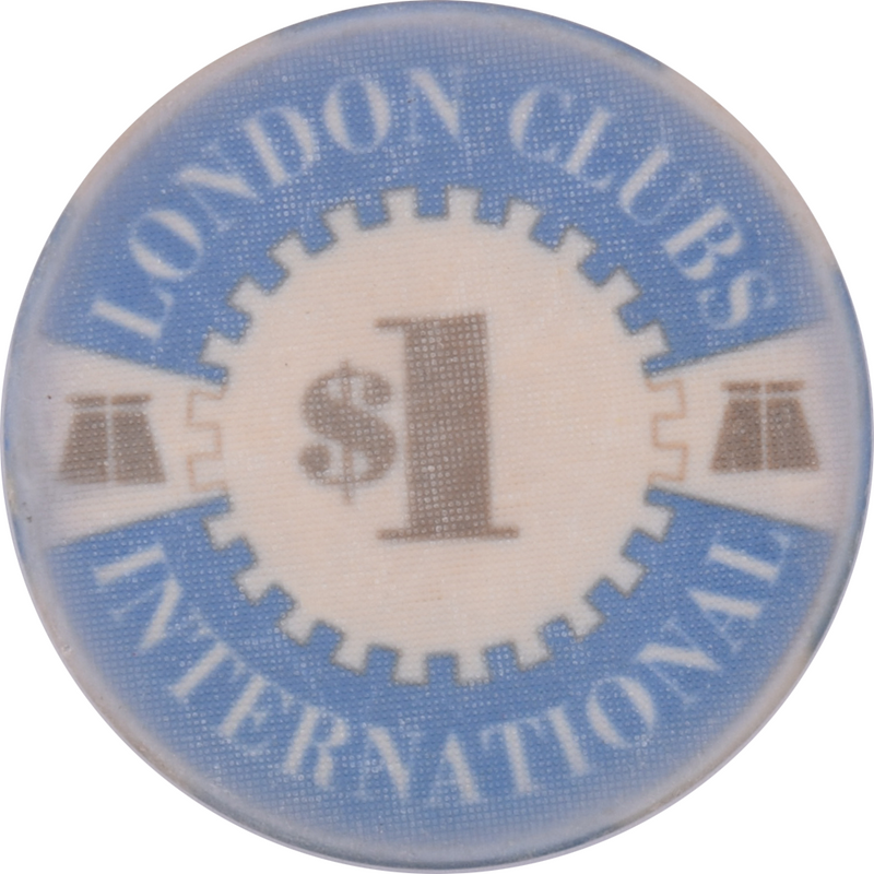 LCI (London Clubs International) London United Kingdom UK $1 Ceramic Chip