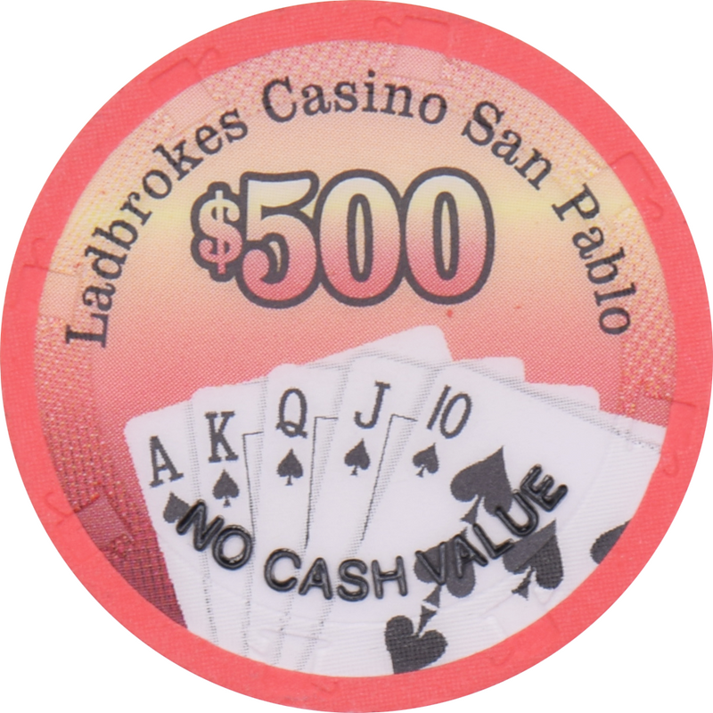 Ladbrokes Casino San Pablo $500 No Cash Value Chip