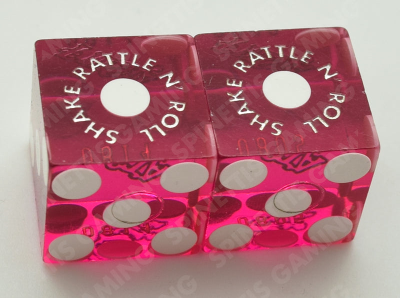 Fiesta Casino Las Vegas Nevada Non Matching Purple Pair of Dice