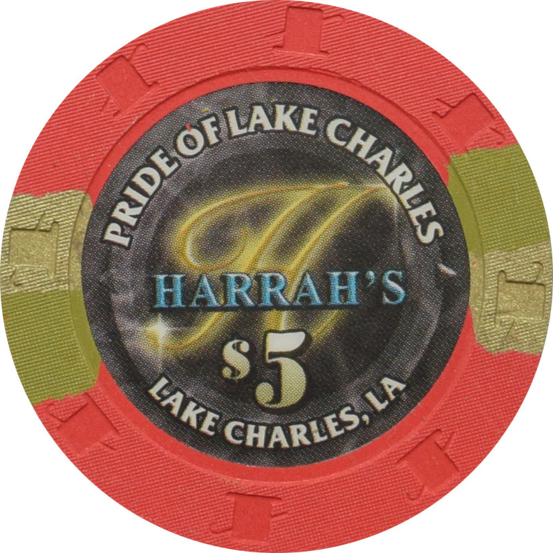 Harrah's Pride Casino Lake Charles Louisiana $5 Chip