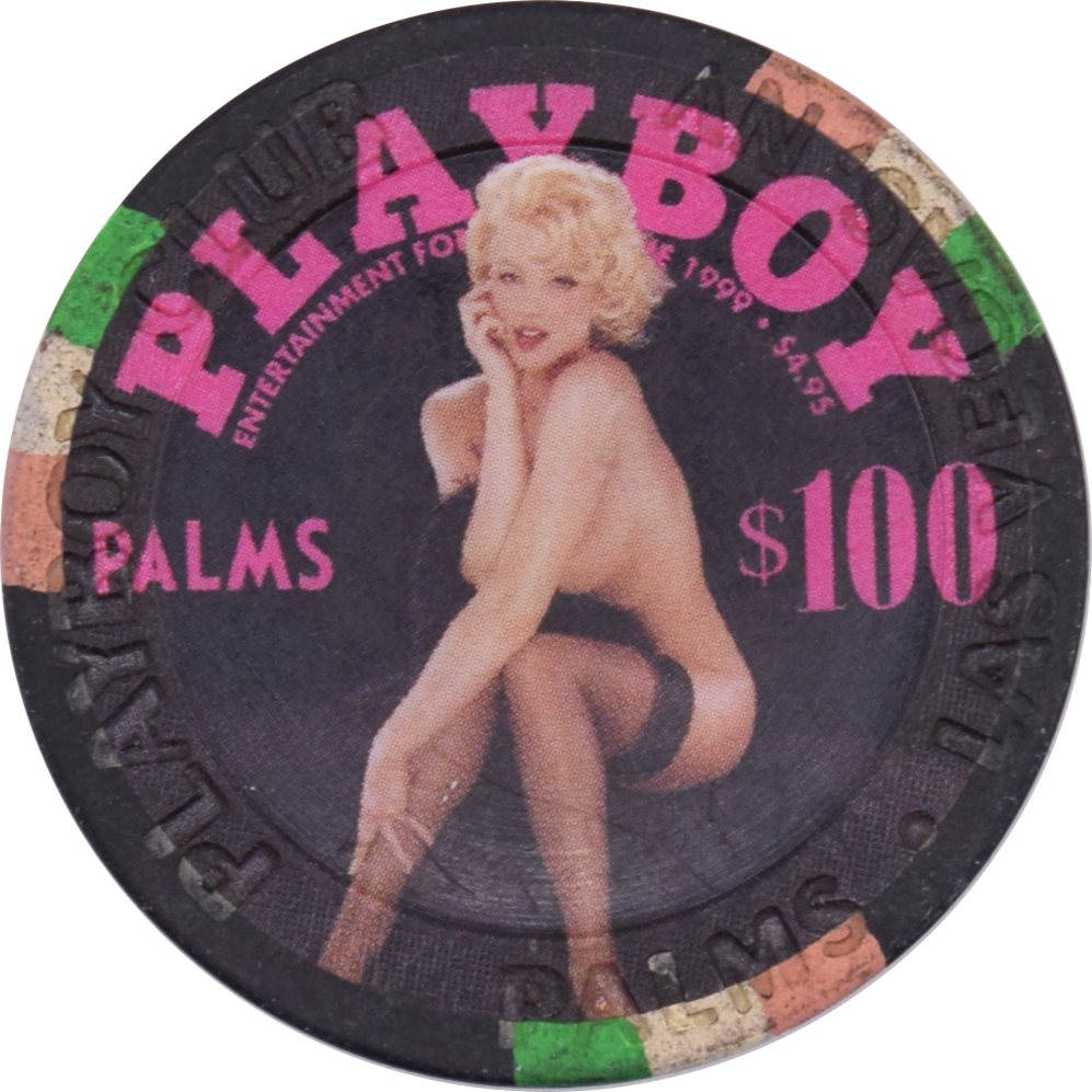 Playboy Palms Casino Las Vegas Nevada $100 Heather Kozar Chip 2008