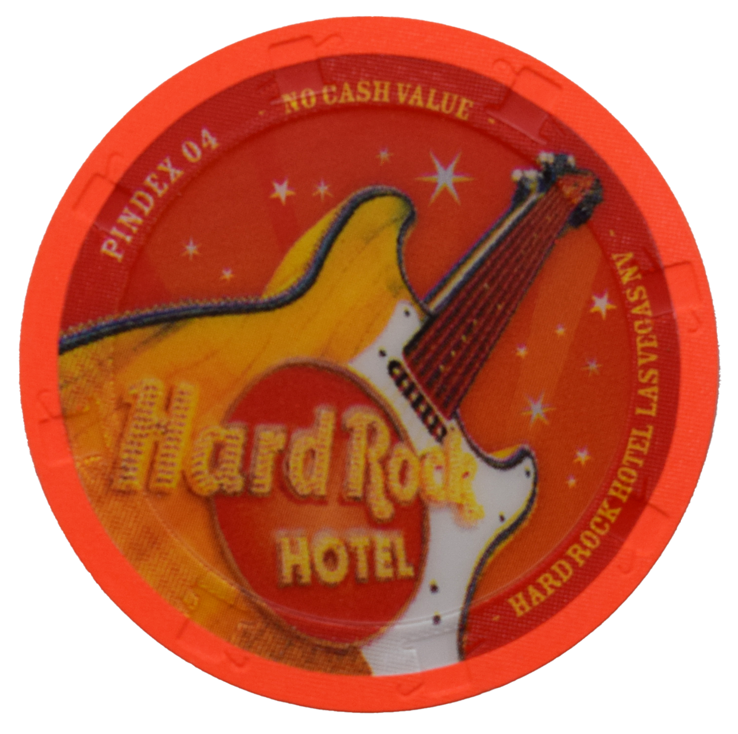 Hard Rock Hotel Pindex 2004 NCV Chip Las Vegas Nevada Orange