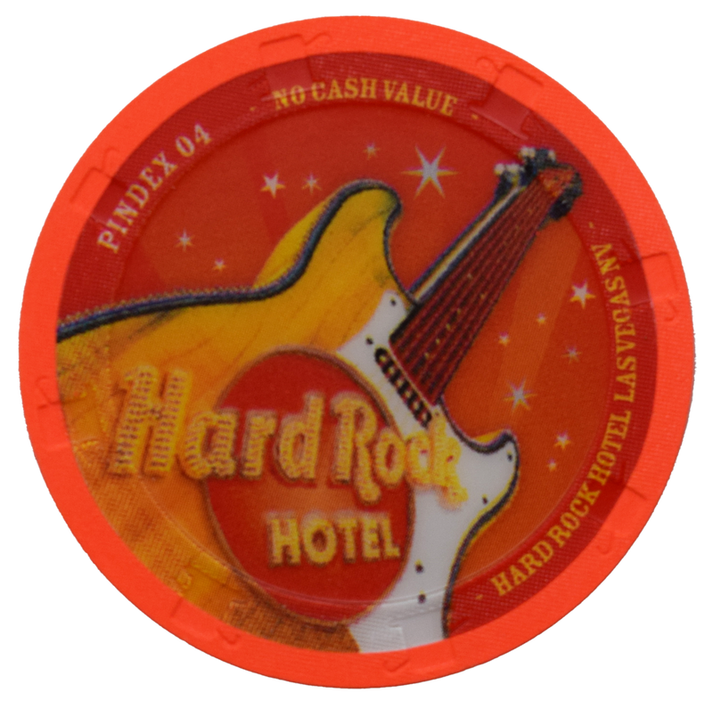 Hard Rock Hotel Pindex 2004 NCV Chip Las Vegas Nevada Orange