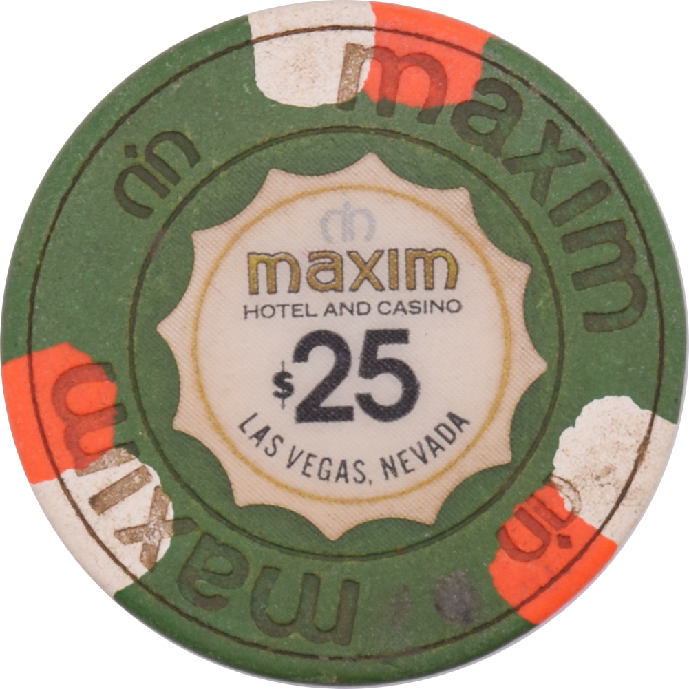 Maxim Casino Las Vegas Nevada $25 Chip 1977