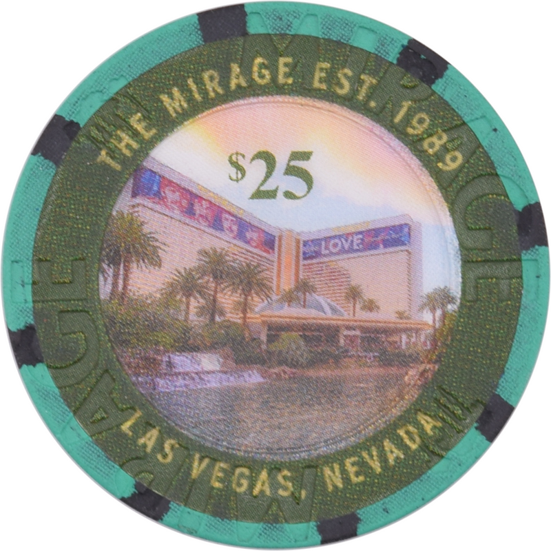 Mirage Casino Las Vegas Nevada $25 30th Anniversary Hotel Chip 2019