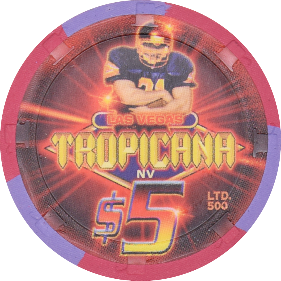 Tropicana Casino Las Vegas Nevada $5 Big Game Day Chip 2005