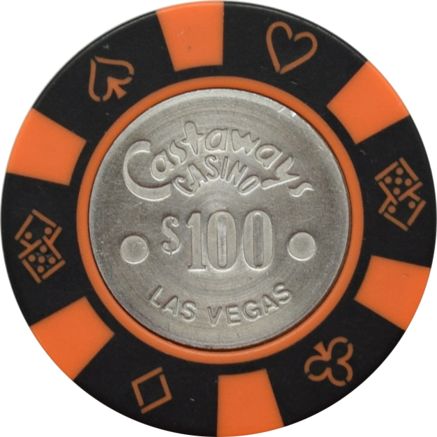 Castaways Casino Las Vegas Nevada $100 Chip 1985