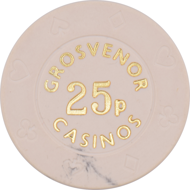 Grosvenor Casinos United Kingdom UK 25p 8Suits Chip