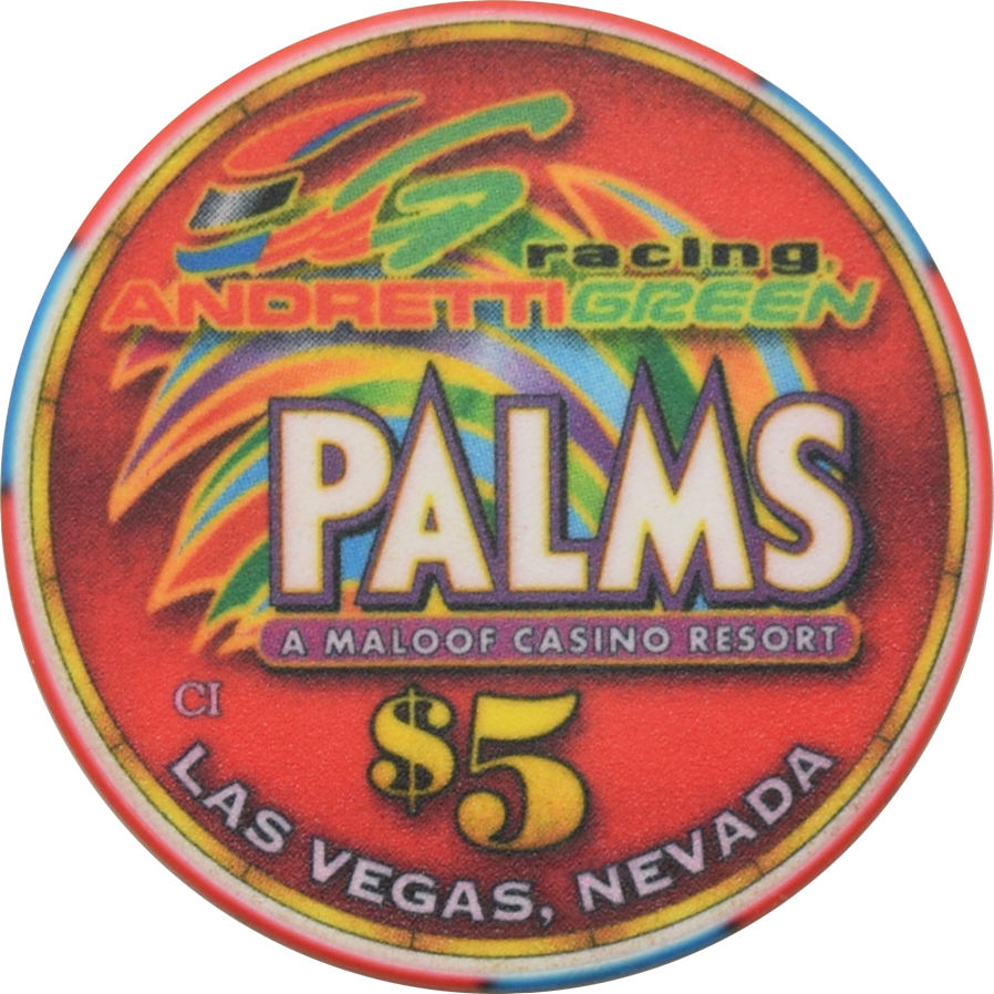 Palms Casino Las Vegas Nevada $5 Dario Franchitti Andretti Green Racing Chip 2005