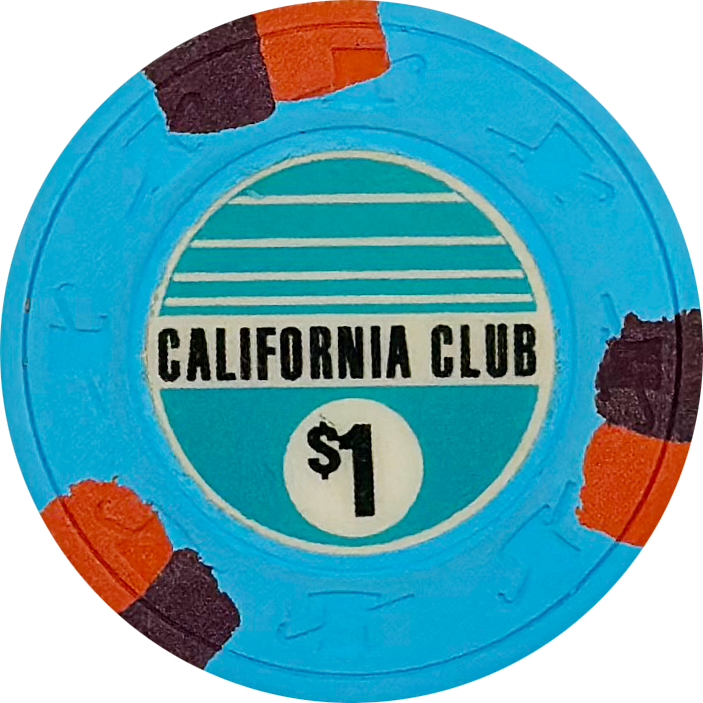 California Club Casino San Diego California $1 Chip