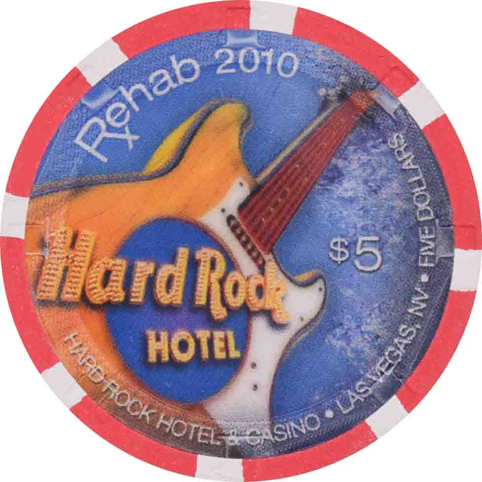 Hard Rock Casino Las Vegas Nevada $5 Rehab Chip 2010