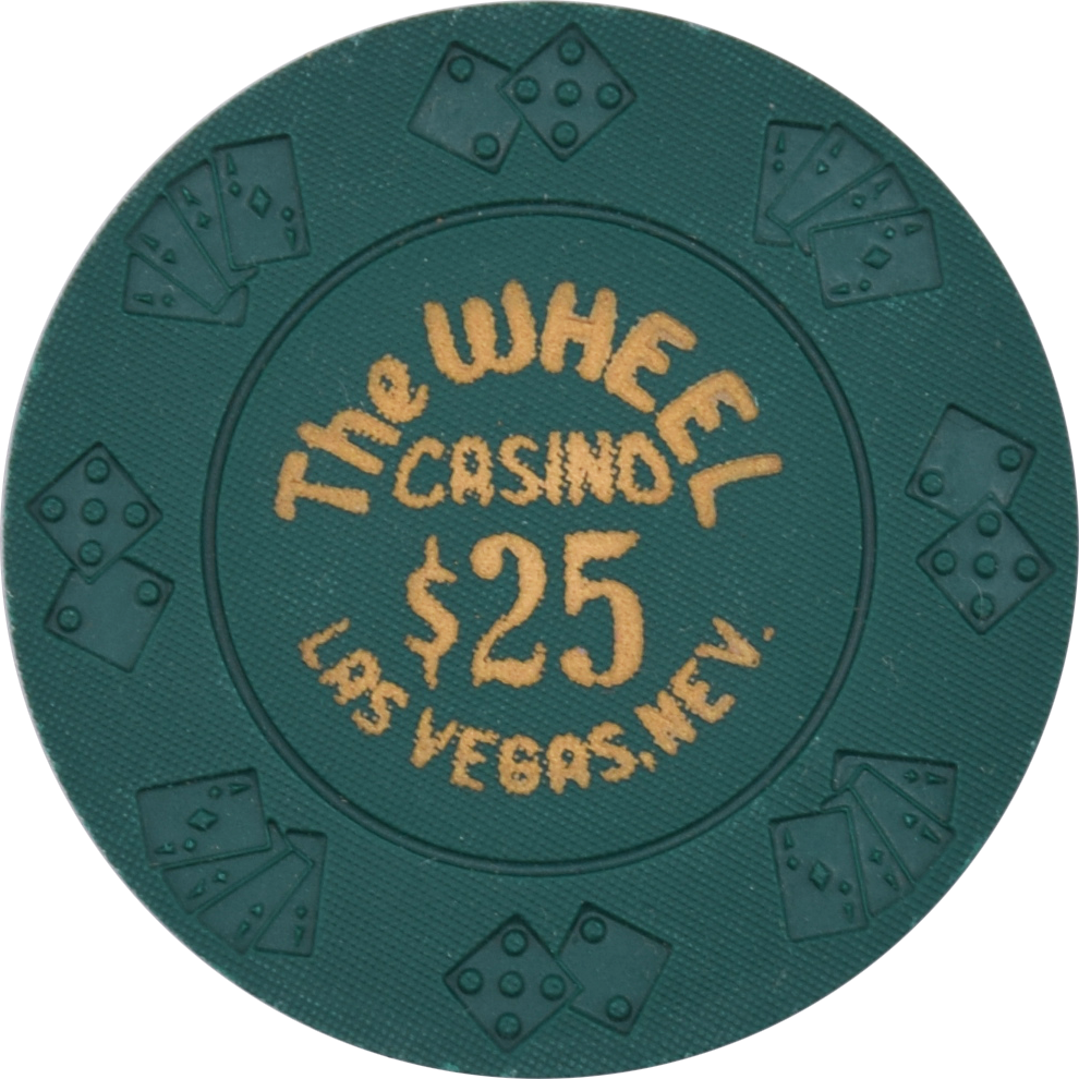 The Wheel Casino Las Vegas Nevada $25 Chip 1980s