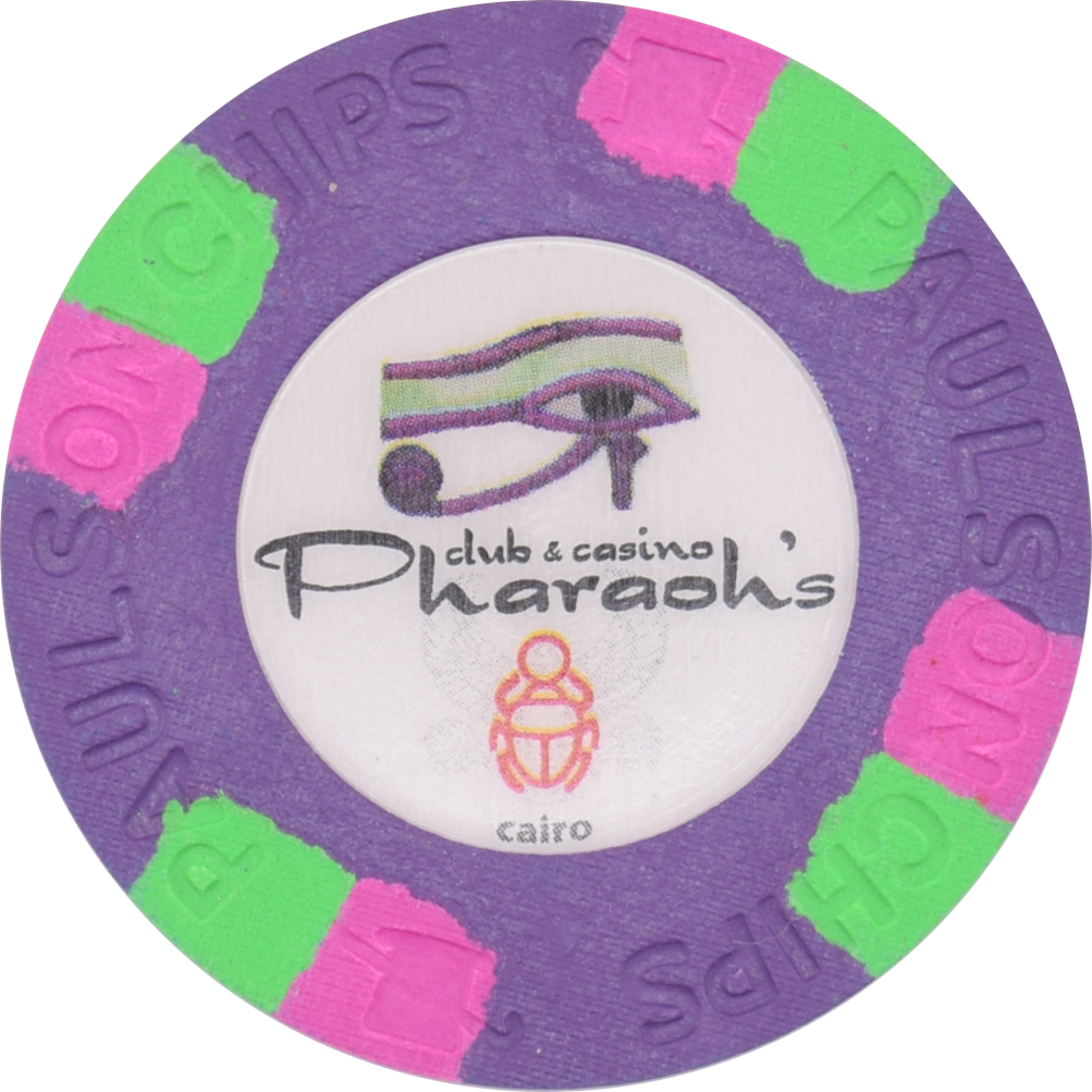 Pharaoh's Club & Casino Paulson Fantasy Purple NCV Chip