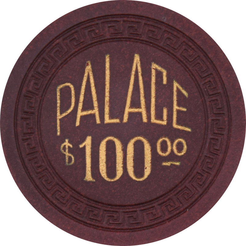 Palace Club Casino Reno Nevada $100 Chip 1950s