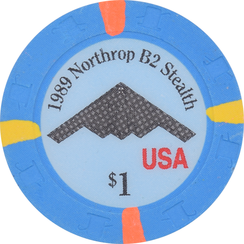 1989 Northrop B2 Stealth Bomber USA Paulson RHC Fantasy Chip