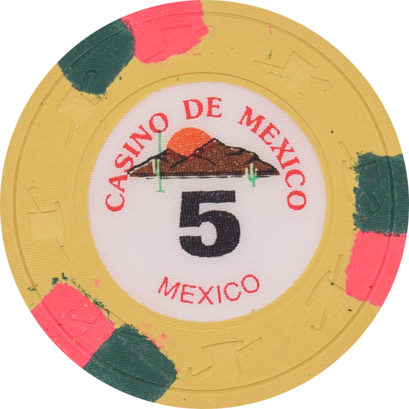 Casino de Mexico $5 Chip Paulson Fantasy